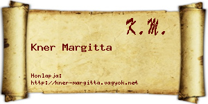 Kner Margitta névjegykártya